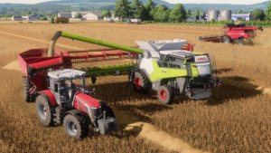 Farming Simulator 22 / Карта HORSCH AgroVation #07 Уборка овса Сlaas Lexion 460, 8700, Case 9250