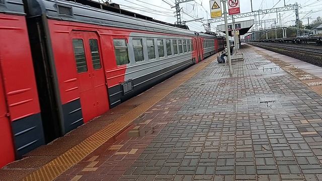 Раритет Первый Электропоезд Серии ЭД4М-0002 Отправляется со станции Кубинка-1