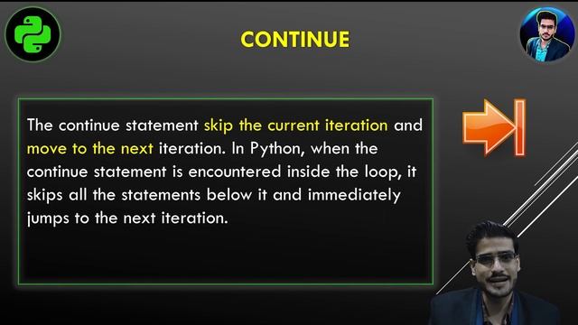 Python Continue Statement | Continue in Python Programming | Continue Python 3 #69