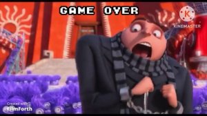 Despicable Me (Master System Bootleg) Continue and Game Over Screen