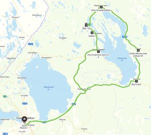 Мототрип вокруг Онежского озера.