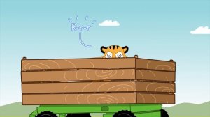 THE BLUE TRACTOR | IN THE FIELDS | Nursery rhymes and kids songs