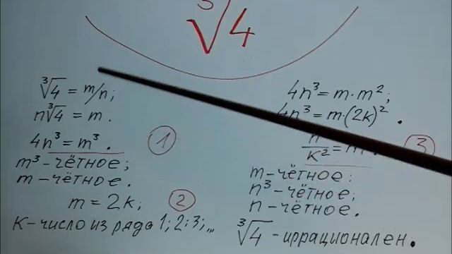 Иррациональность корней в степени больше 2 для чётных чисел, определяемая по системе "Ал По - Алави