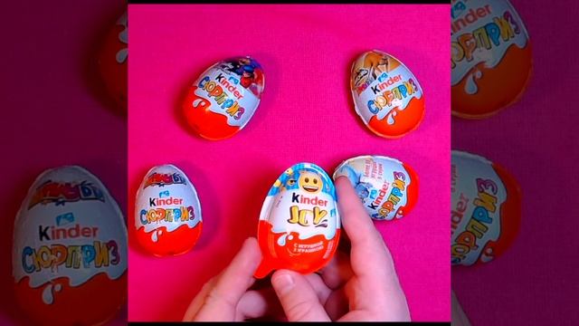 Candy's Kinder ASMR lollipops satisfying video relaxing Kinder Joy, Kinder Surprise #shorts (14)