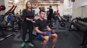 Разводка с гантелями горизонтальная скамья.