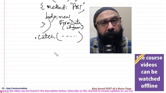 Ajax based POST of a Razor FORM (6 min Preview) | ASP.NET Core Tutorial