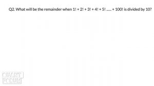 Remainder Theorem 3 | Factorial