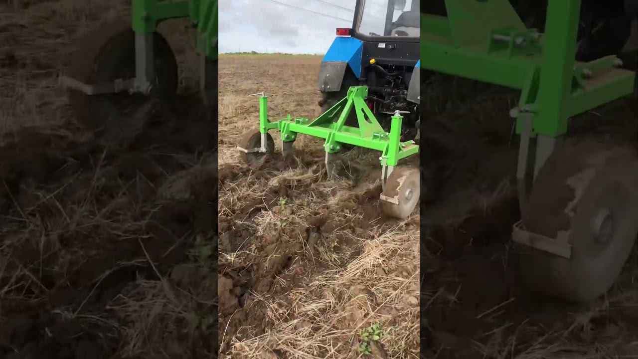 Глубокорыхление. Чизельный плуг. #agriculture #плантация смотреть онлайн
