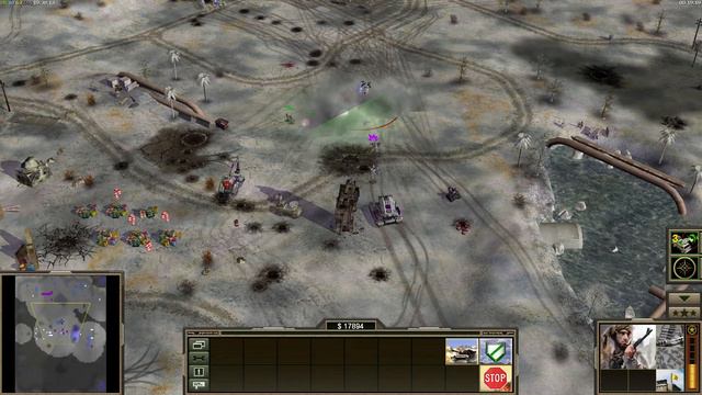 C&C Generals Contra X Developer Build Games #10 - PredatoR (Assault) vs dce (Cyber)