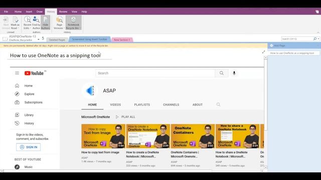 How to recover deleted items in OneNote | Notebook Recycle Bin | OneNote items recovery смотреть онлайн