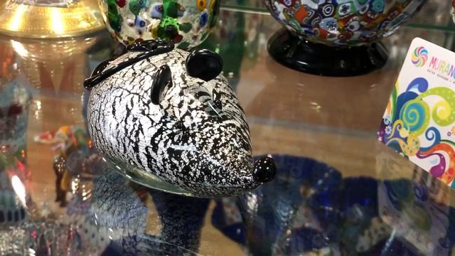 Купить фигурку мышки из Муранского стекла