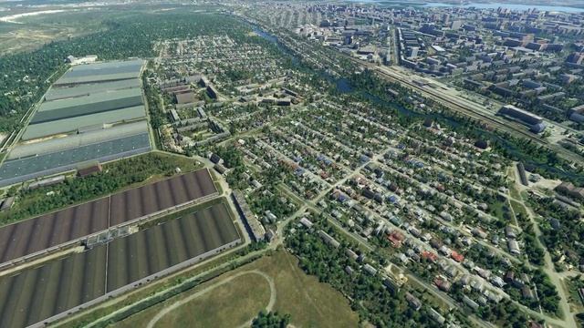 Microsoft Flight Simulator - Липецк - обзор камерой дрона смотреть онлайн