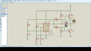 Эмуляция схемы таймера 555 и моторчика