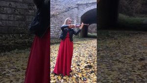 Татарская народная песня "Олы юл тузаны" на скрипке,в лесу