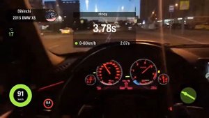 BMW X5 40d F15 stage 2 0-100 4.4 sec launch control