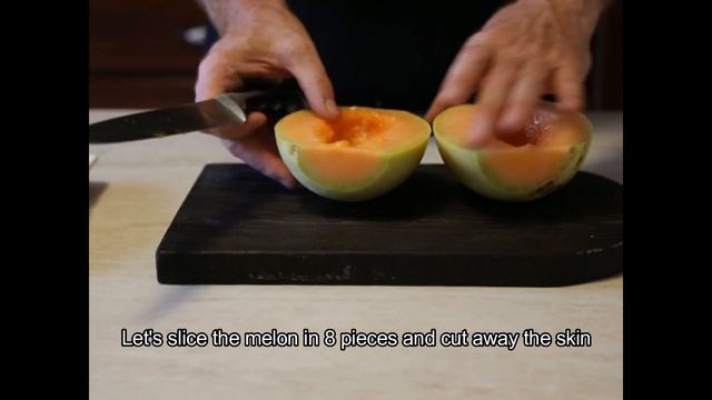 Что в Италии едят в жару? Идеальное блюдо - прошутто с дыней. Prosciutto e melone. Ham and melon. смотреть онлайн