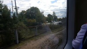 Прибытие в Выборг на скоростном электропоезде Ласточка осень 2021 года