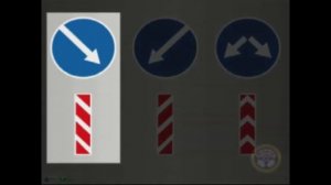 Теория ПДД РФ видео Урок 11  Дорожные знаки Предписывающие знаки, Поворот направо
