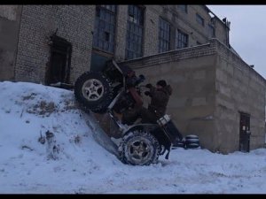 Самодельный квадрик. Покатушки.