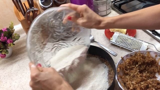 Пирог 3 Стакана/Болгарский Насыпной Пирог с Яблоками.