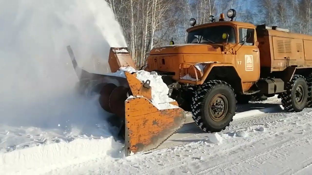 ЗиЛ-дорожная снегоуборочная машина. смотреть онлайн
