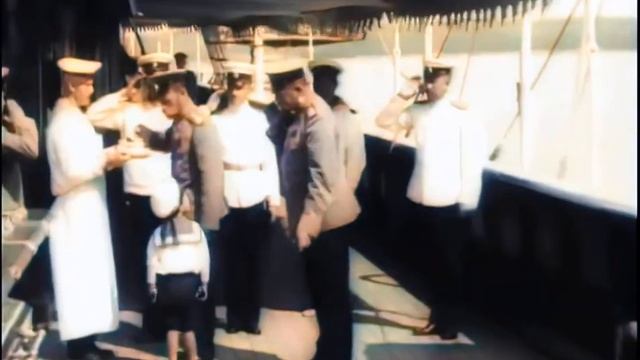 Николай II и царская семья на яхте Штандарт и других кораблях. Nicholas II and family on ships.