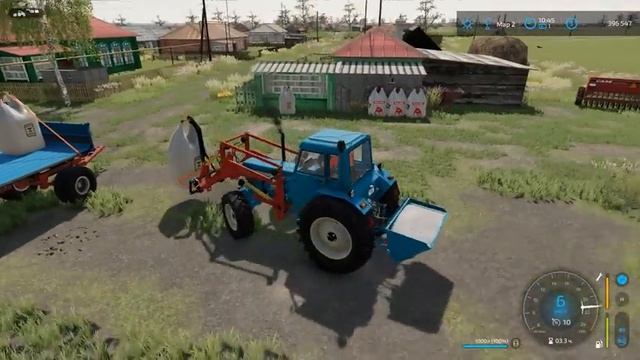 FS22 - НОВГОРОДОВКА. Сею СВЕКЛУ. Перегоняю технику на БАЗУ # 12 смотреть онлайн