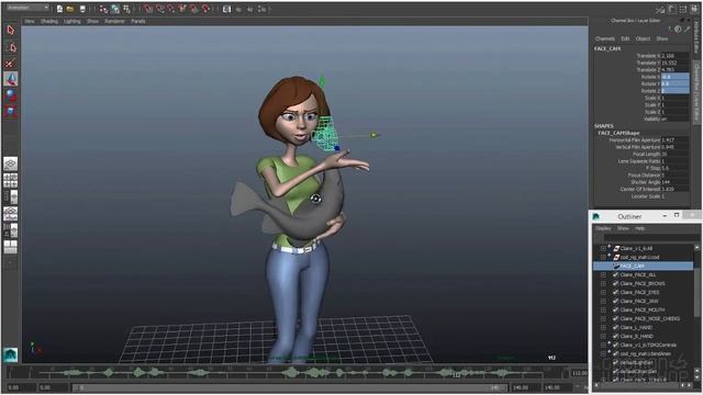 5.1 Анимация губ. Создание камеры для анимации губ смотреть онлайн