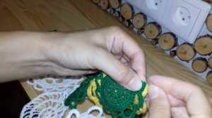 #306. Как СОЕДИНИТЬ отдельные части ВЯЗАНОЙ СКАТЕРТИ.