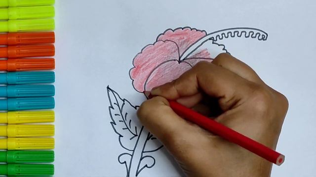 Flower Drawing and Coloring for Kids Children Babies Toddlers | Flower Drawing for Kids 🤩 смотреть онлайн