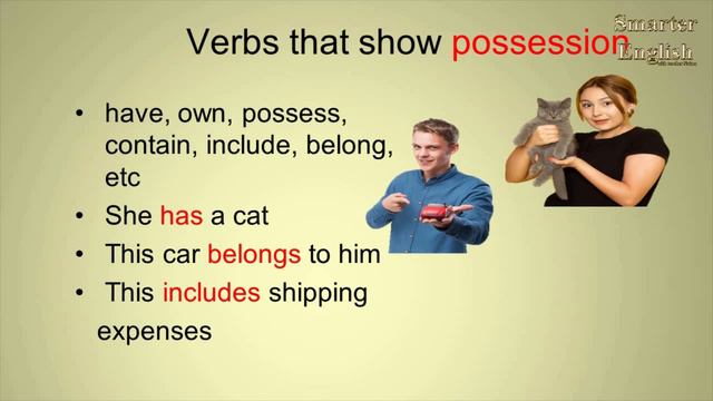 stative verbs in English
