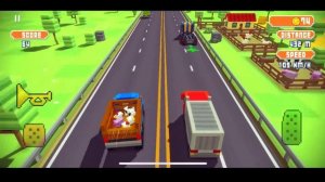 АВАРИИ МАШИНОК blocky highway. мобильные игры 2020 прохождение детских игр