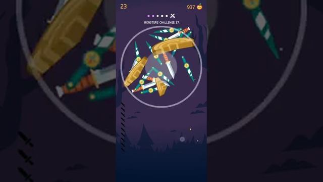 Knife Hit Monsters Challenge 31 to 40 Bosses (Witch Boss) || Knife Hit ||
