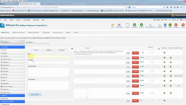 Joomla - RS Form Pro Management смотреть онлайн