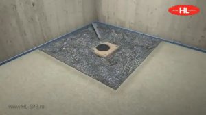 Трап для душа HL Hutterer & Lechner GmbH - монтаж - www.hl-spb.ru
