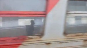 Электропоезд ЭР2Т-7214 станция Крёкшино 22.02.2016