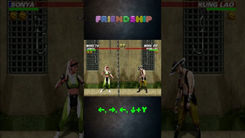 Mortal Kombat Trilogy Sonya Fatality Brutality Animality Friendship #retro #games #игра