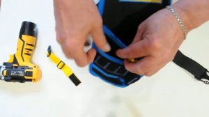 Сумка (кобура) для шуруповерта с отделениями для отверток, бит и сверл