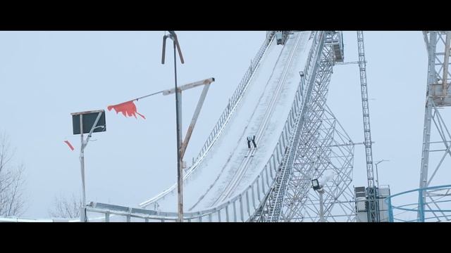 Прыжки на лыжах с трамплина -пример съёмки