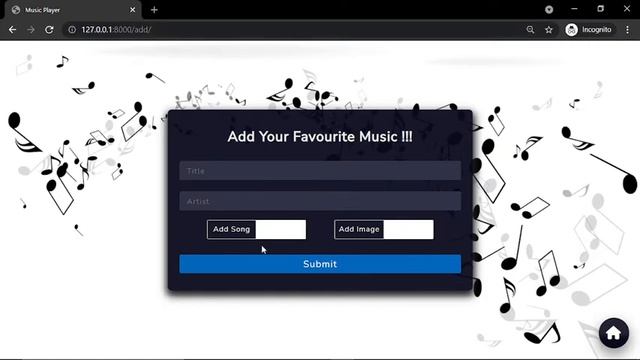 Django Project - Build A Music Player Website Using Django | HTML | CSS | JavaScript