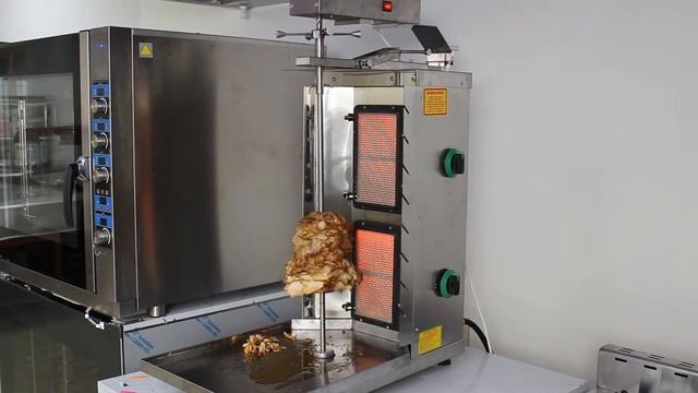 Шаурма-шашлычница газовая ШШГ-2-2-М (515х770х970(990) мм, 220В, 2 газ.горелки, с мотором)