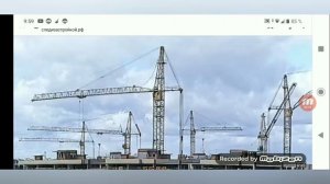 Работа башенных кранов кбсм-503б, кб-503 б и кб-515.