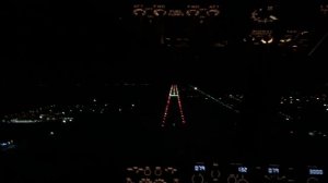 B737NG night localizer approach on short runway 08L at Otopeni Airport OTP/LROP (training flight!)