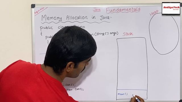 # 40 Memory Management Stack and Heap in Java | Stack | Heap|Java Memory Management |Java|RedSysTec