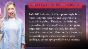 What size bedding is 140x200?