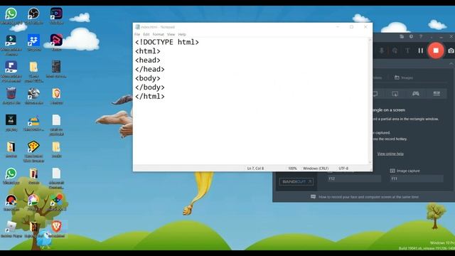 How To Code On Notepad | Html Java Css