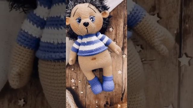 Ёжик крючком .обзор игрушки смотреть онлайн
