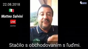 Matteo Salvini živě - sestřih