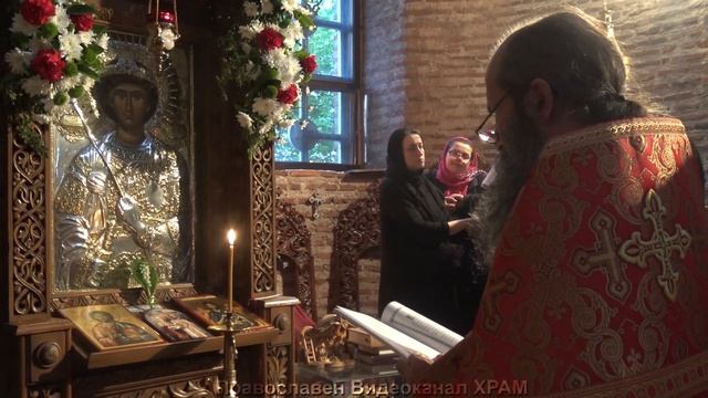 Акатист и празник в прослава на Св. Вмчк ГЕОРГИ ПОБЕДОНОСЕЦ в Старинен храм Ротонда, гр. София смотреть онлайн