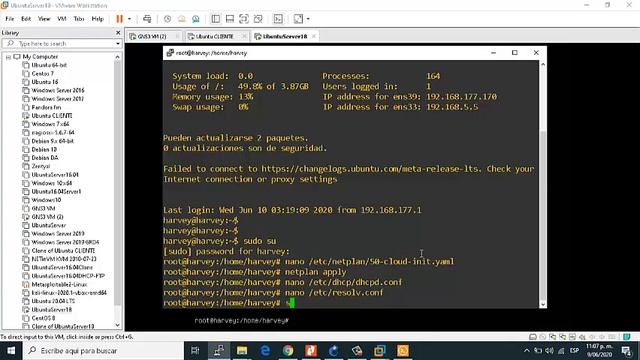 Servidor Ubuntu 18.04 DHCP-DNS-GNS3 смотреть онлайн